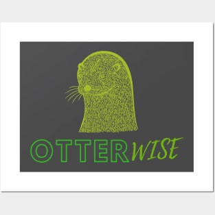 Otter-Wise- Funnt Otter Design Posters and Art